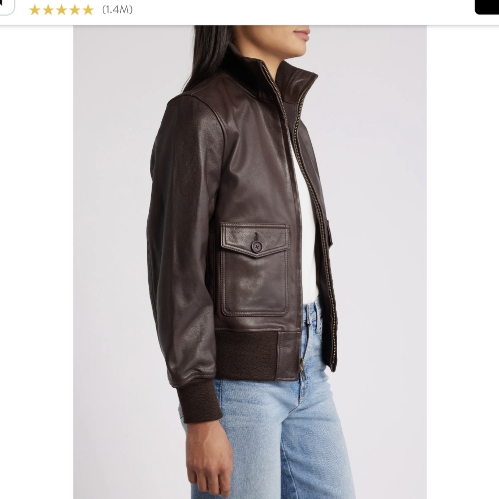 Schott NYC Brown Leather Jacket - Picture 10 of 11